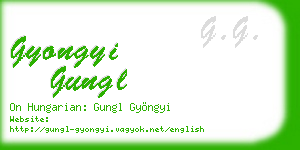 gyongyi gungl business card